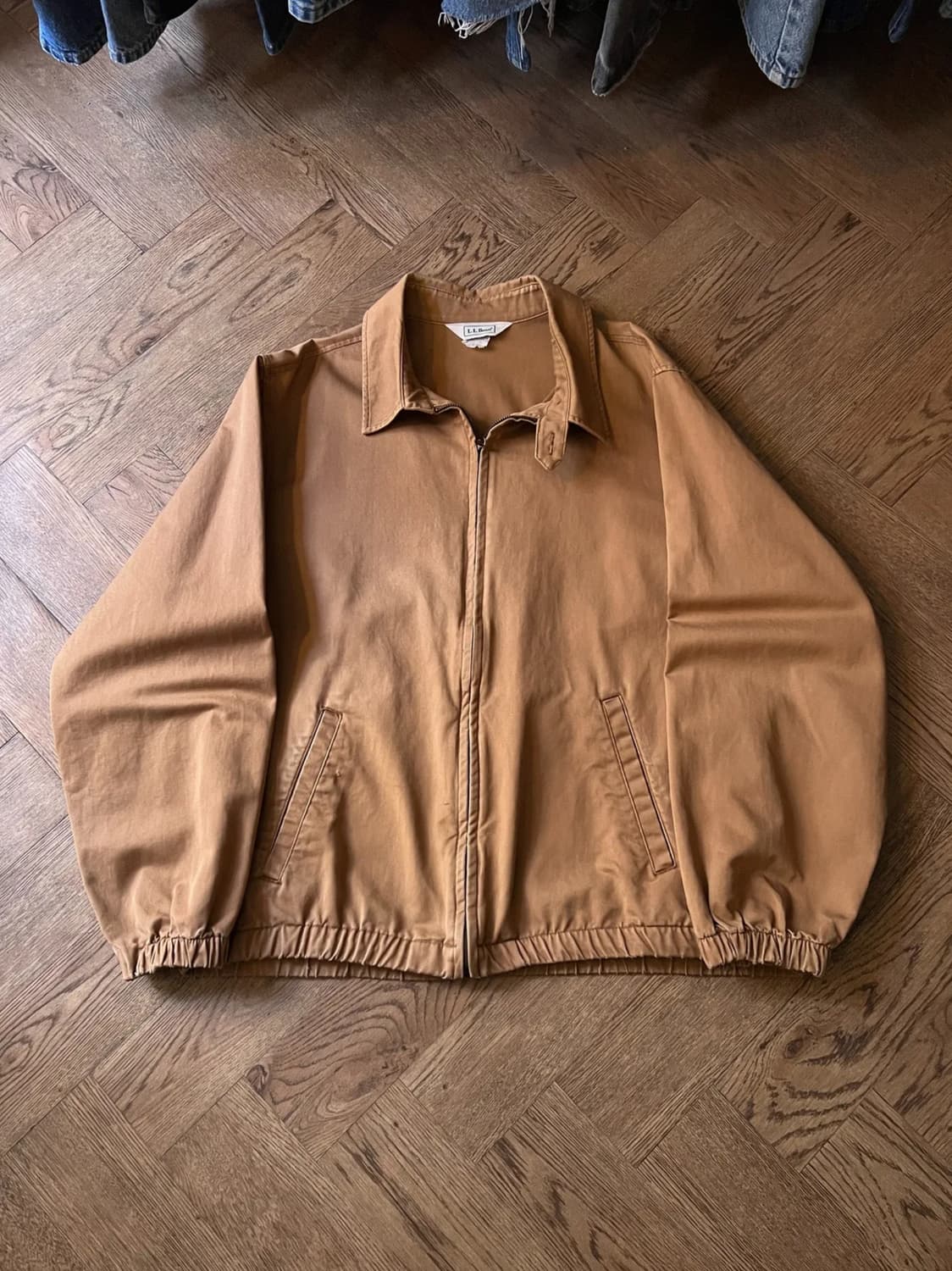 [L]90's 엘엘빈 USA 브라운 드리즐러 자켓 상품이미지1