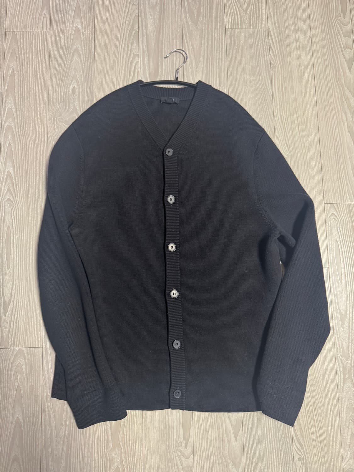 코스 / 코튼 울 라운드 가디건 블랙 / L 상품이미지1