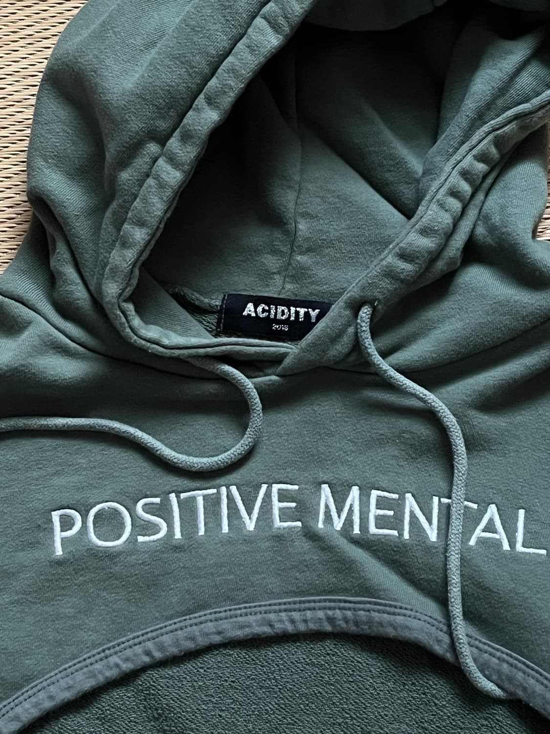 카키 크롭 볼레로 후드 상품이미지3