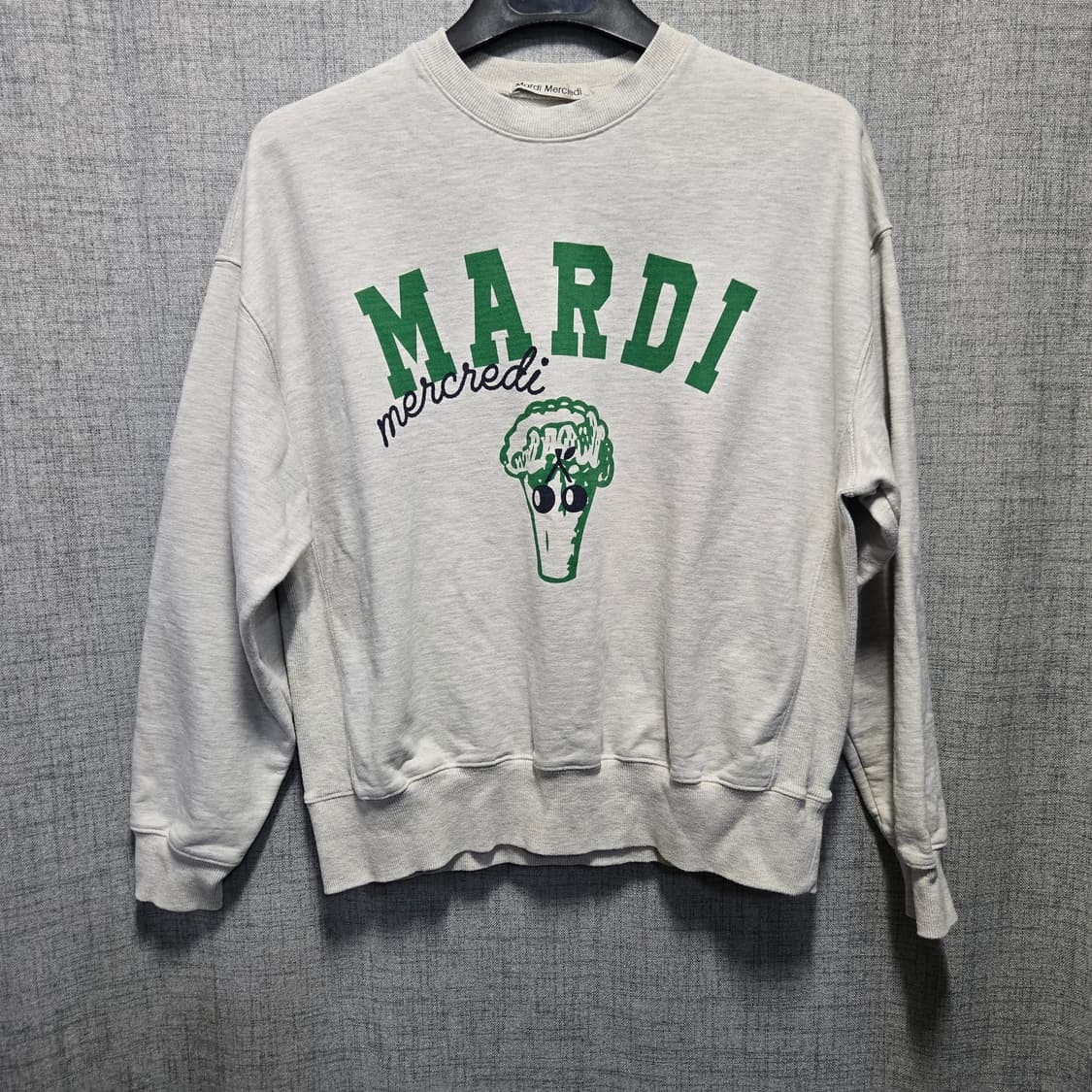 마르디 메크르디 맨투맨 브로콜리 오트밀  상품이미지1