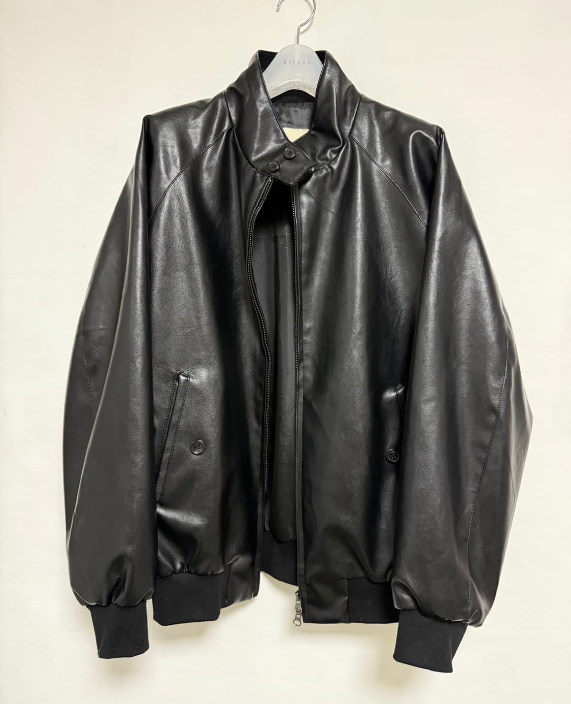 시야쥬 페이크 레더 바라쿠타 자켓 상품이미지1