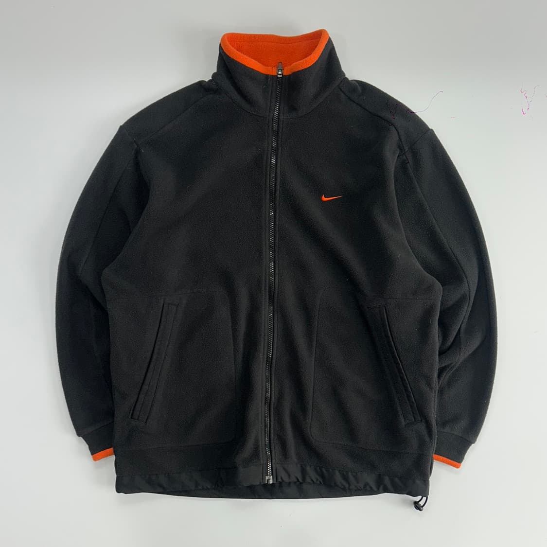 Nike 나이키 오렌지 포인트 블랙 후리스집업 상품이미지3