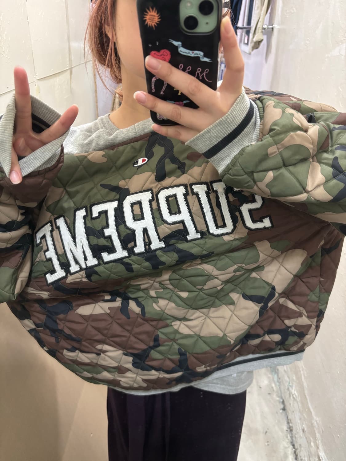 슈프림/챔피언 콜라보 리버시블 자켓 상품이미지1