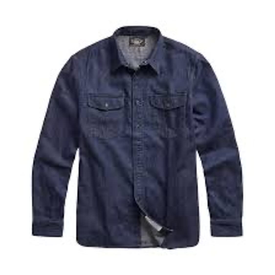 더블알엘(RRL) 인디고 코튼 리넨 데님 워크 셔츠 L사이즈 상품이미지1