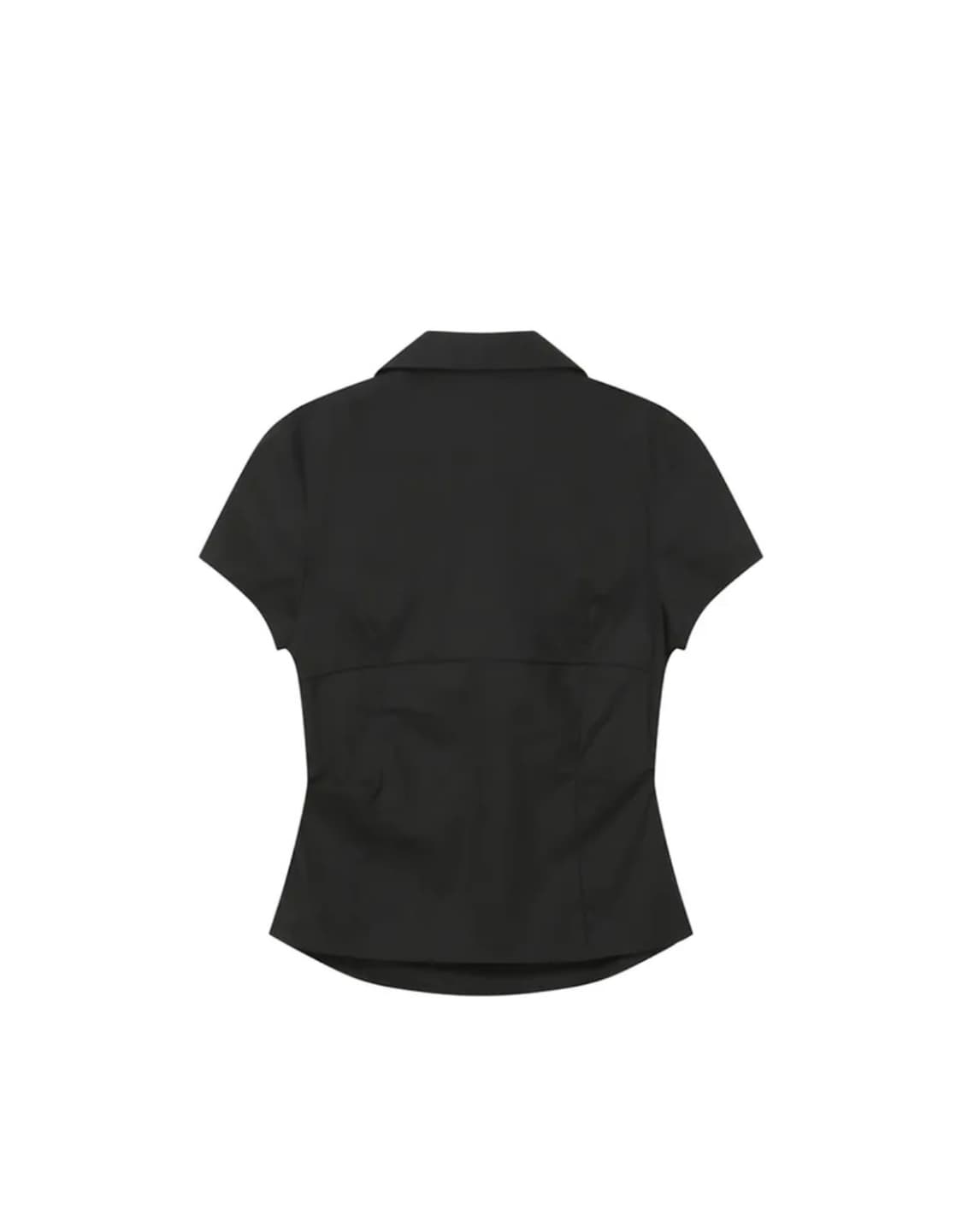 미세키서울 Fitted cap sleeves shirts BLACK  상품이미지2