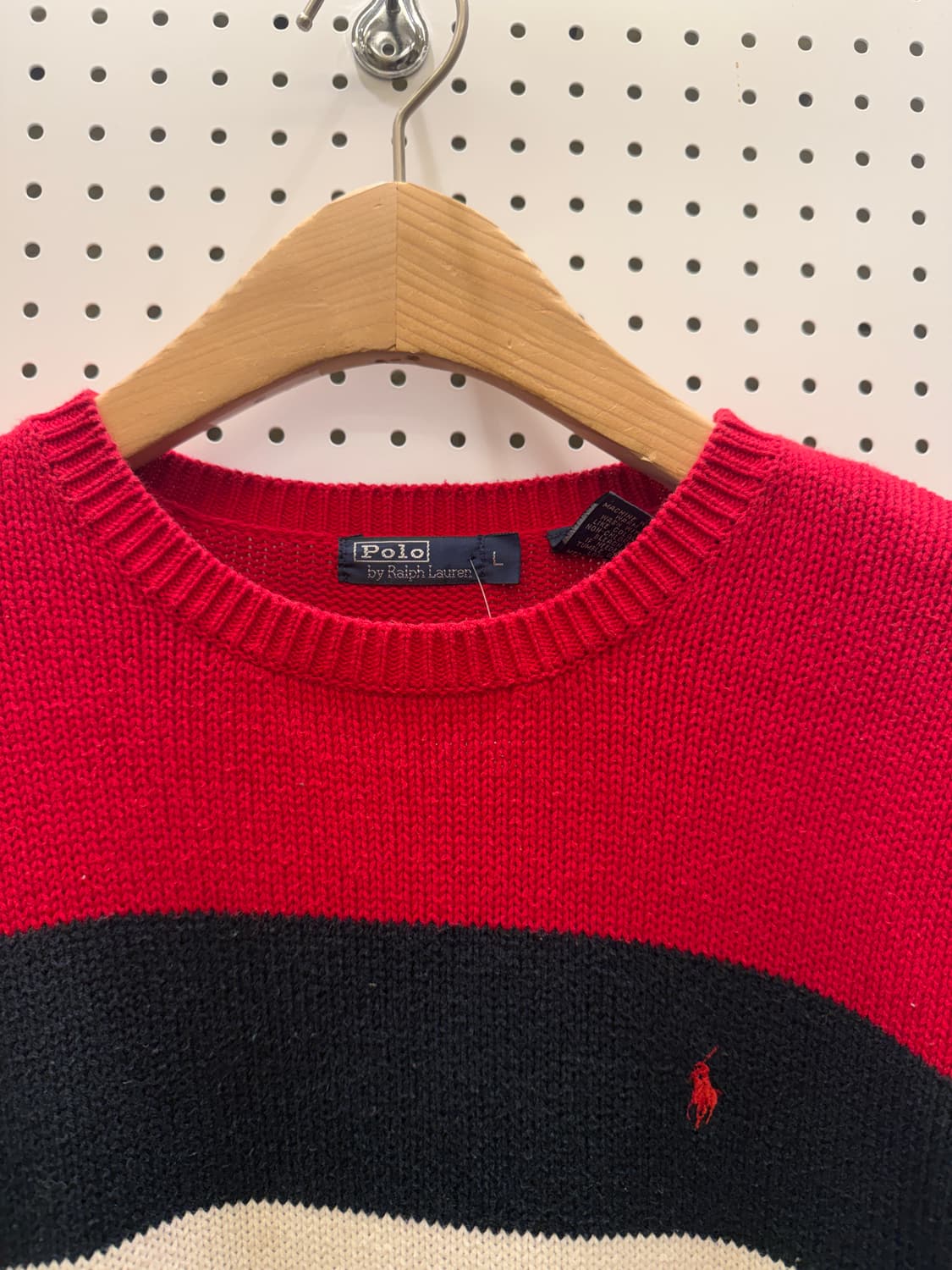 폴로 랄프로렌 스트라이프 포니 니트 U182 상품이미지5