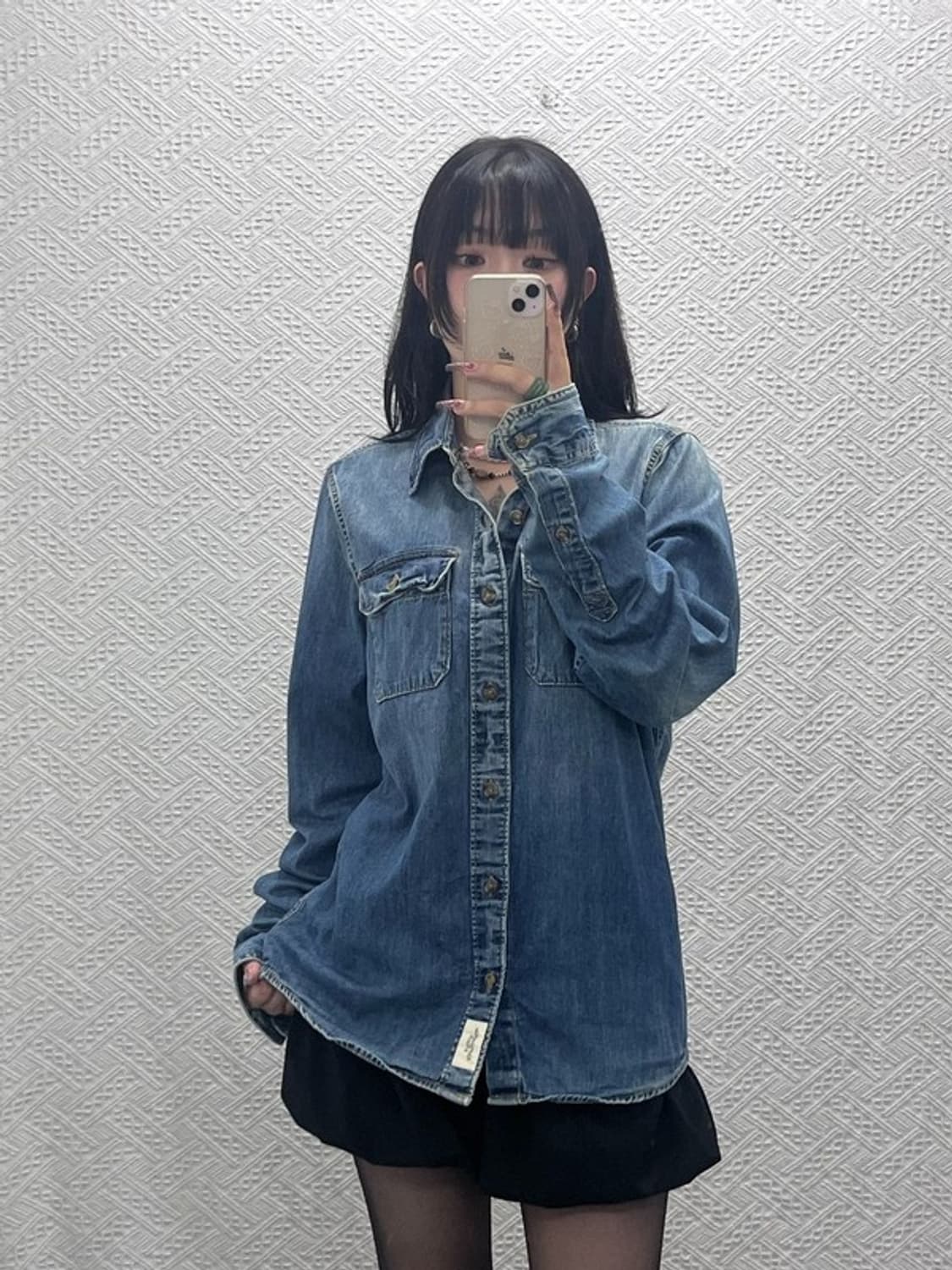 아베크롬비 캐주얼 컨트리 빈티지 트러커 데님셔츠 L C11947 상품이미지1