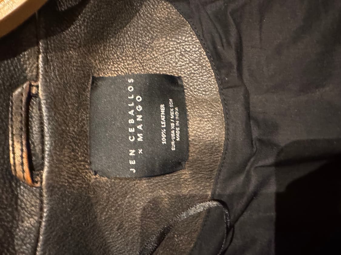 망고 콜라보 빈티지 가죽자켓 상품이미지3