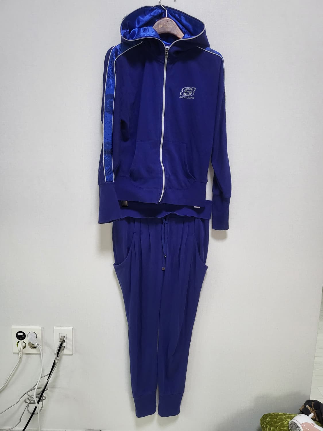 사파이어 블루 파랑 스케쳐스 트레이닝복 상하의 85호44-55 상품이미지1