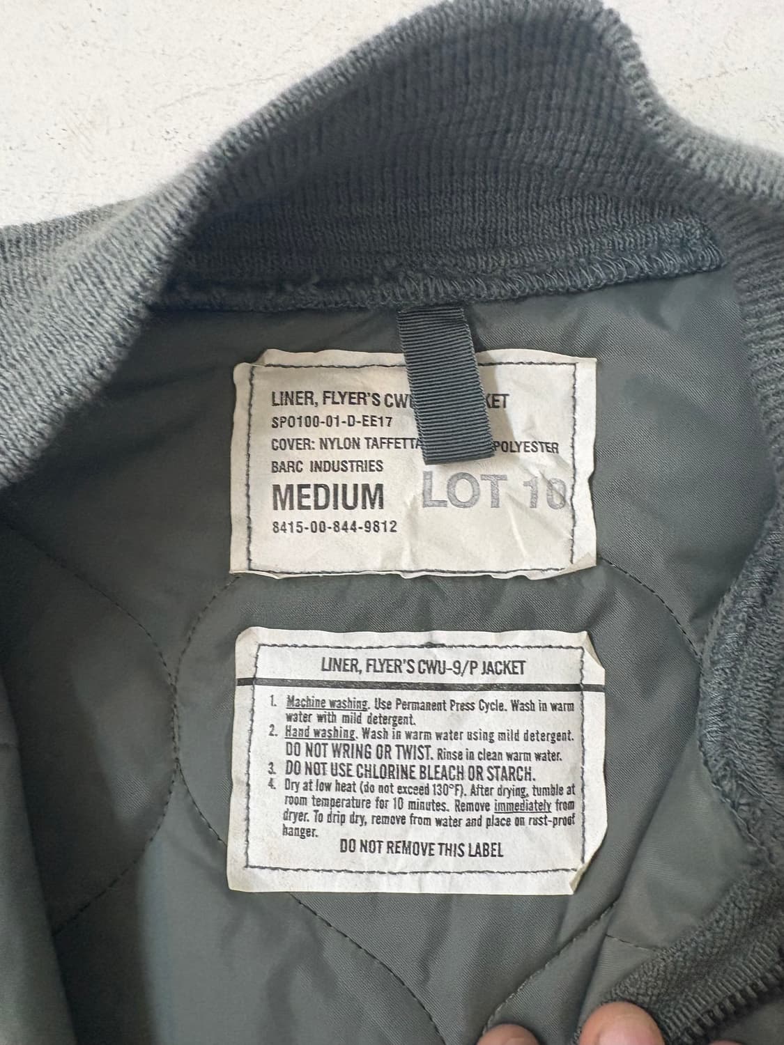 00’s USAF LINER, FLYER'S CWU-9/P JACKET 상품이미지5