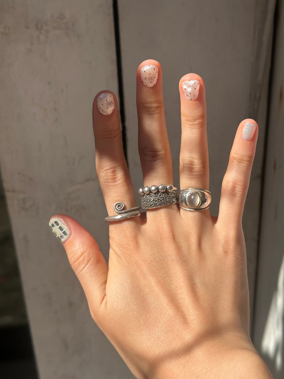 Vintage moonstone 925silver ring 상품이미지3