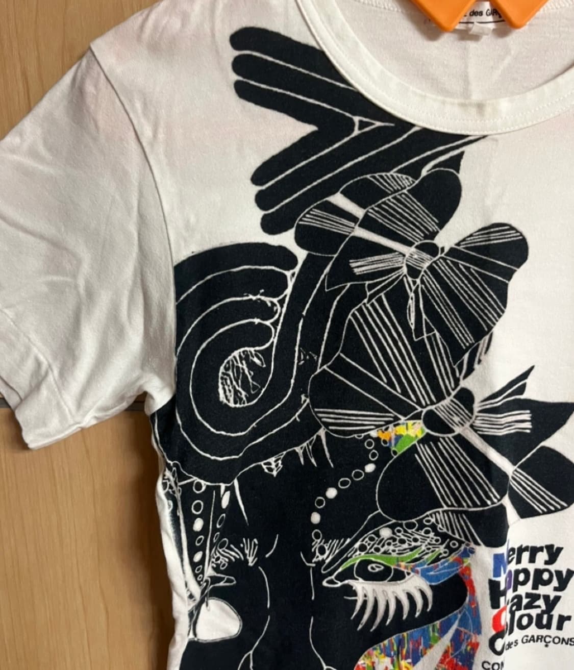  꼼데가르송 merry happy crazy colour 티셔츠 상품이미지2