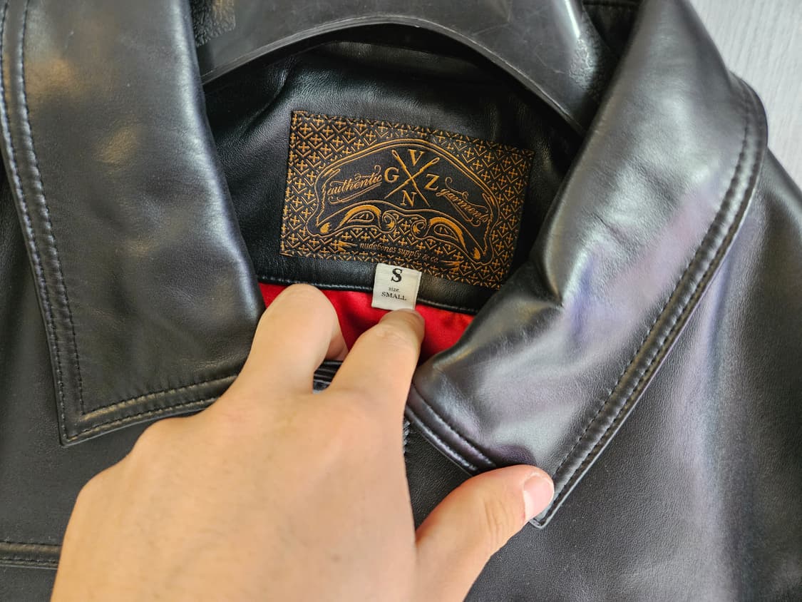 누드본즈 머스탱 레더 자켓 S 상품이미지4