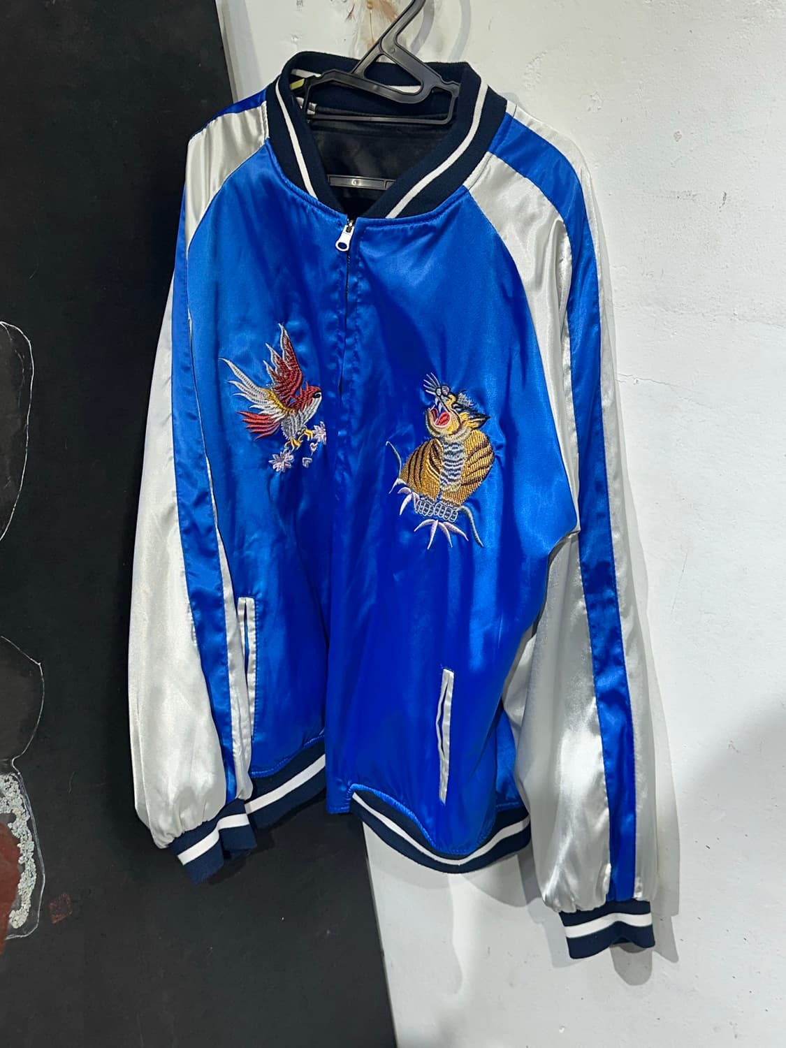 Jpn 일본빈티지 재패니즈 오리엔탈 리버시블 스카잔 자켓 XL 상품이미지7