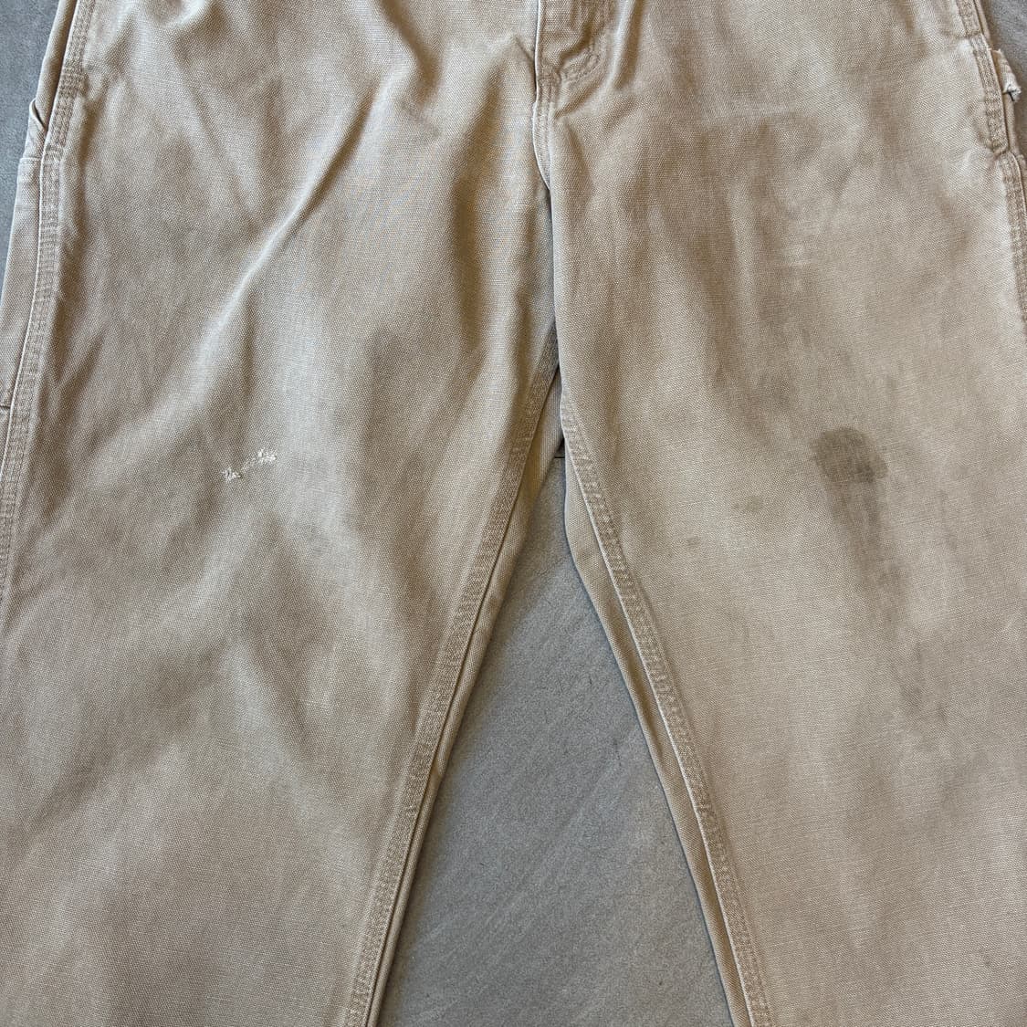 칼하트 정품 오리지널 라이트 베이지 카펜터 팬츠  상품이미지8