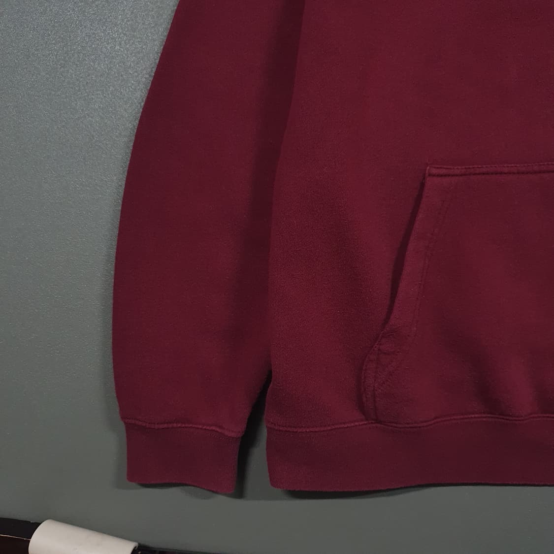 실측 L) Stussy 스투시 빅로고 오버핏 후드티 버건디 레드 후디 상품이미지3