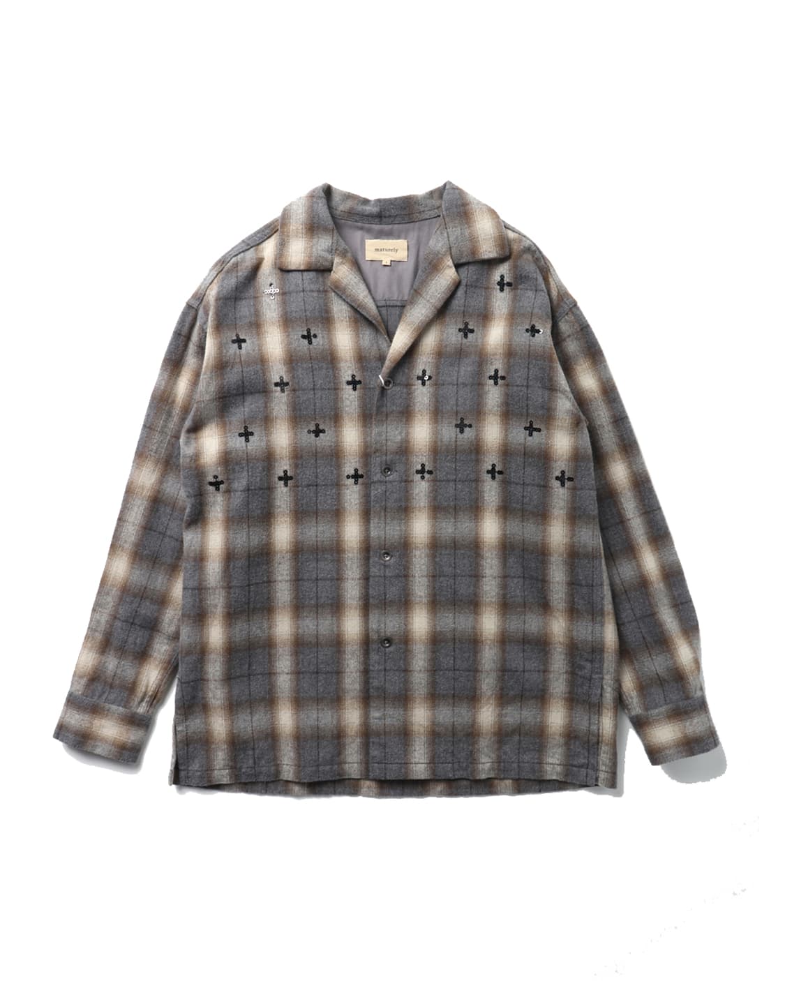 maturely Spangles Embroidery Shirt 상품이미지1