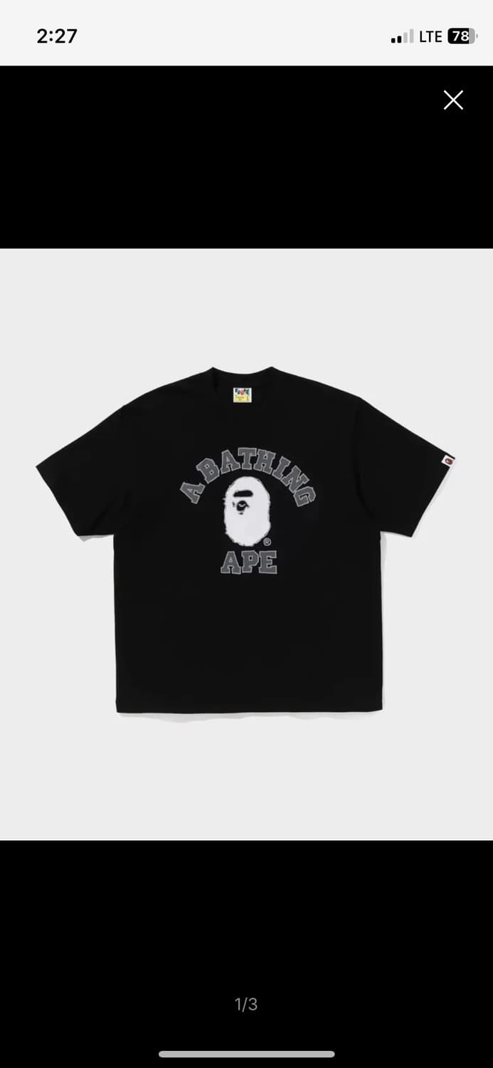 베이프 반팔티 상품이미지1