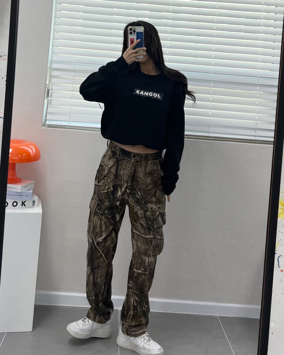 (WOMEN)캉골 크롭 맨투맨-M1748 상품이미지4