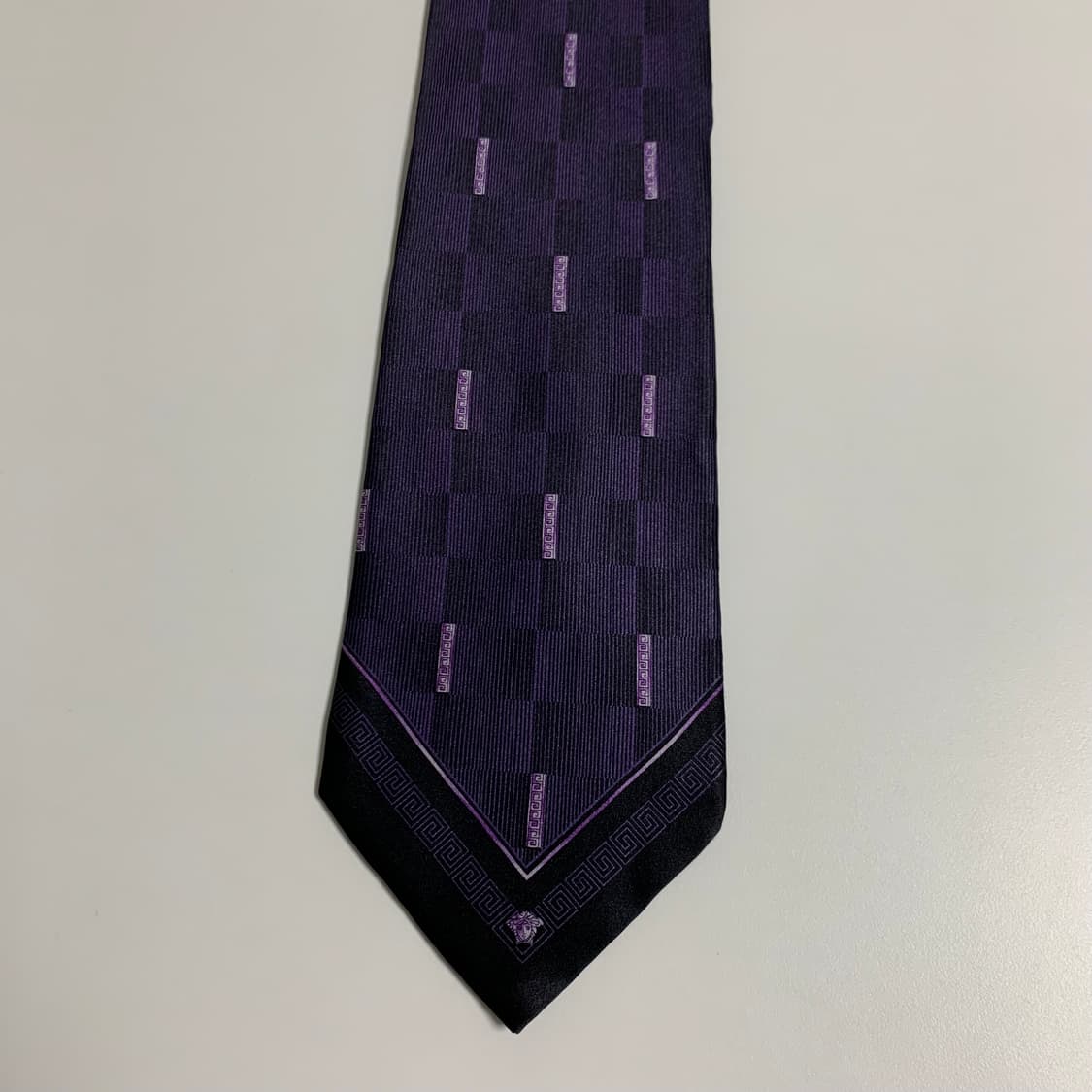 베르사체(VERSACE) 메두사 로고패턴 명품넥타이 A+등급 9.2cm 상품이미지9