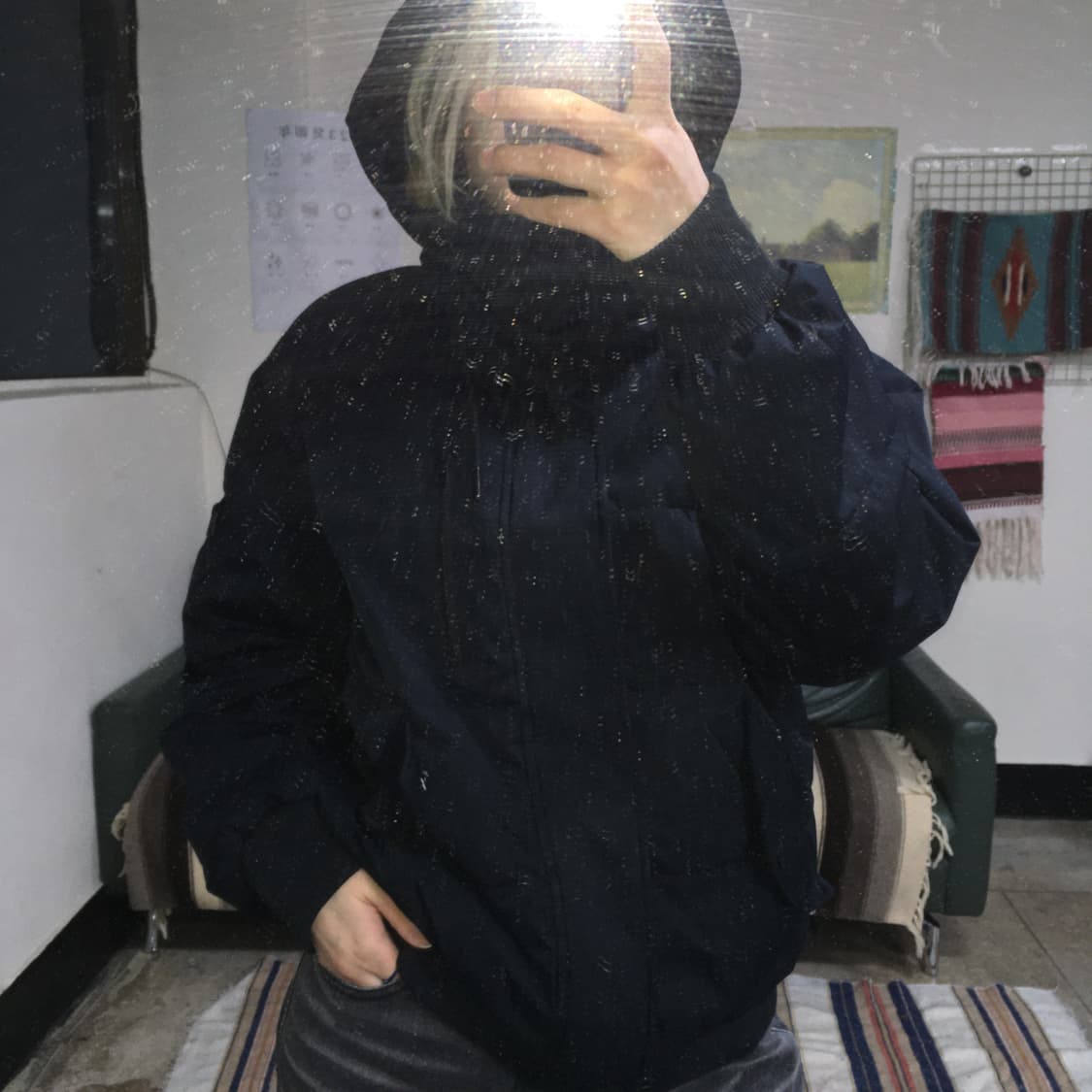 투티/0258 CK 캘빈클라인 구스다운 패딩 블랙 하이넥 후드 상품이미지2