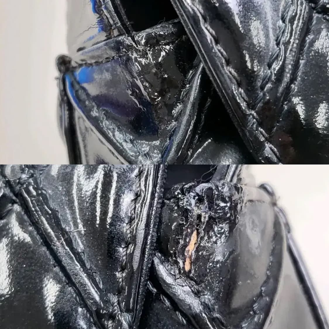 샤넬 페이턴트 퀼팅 숄더 백 상품이미지10