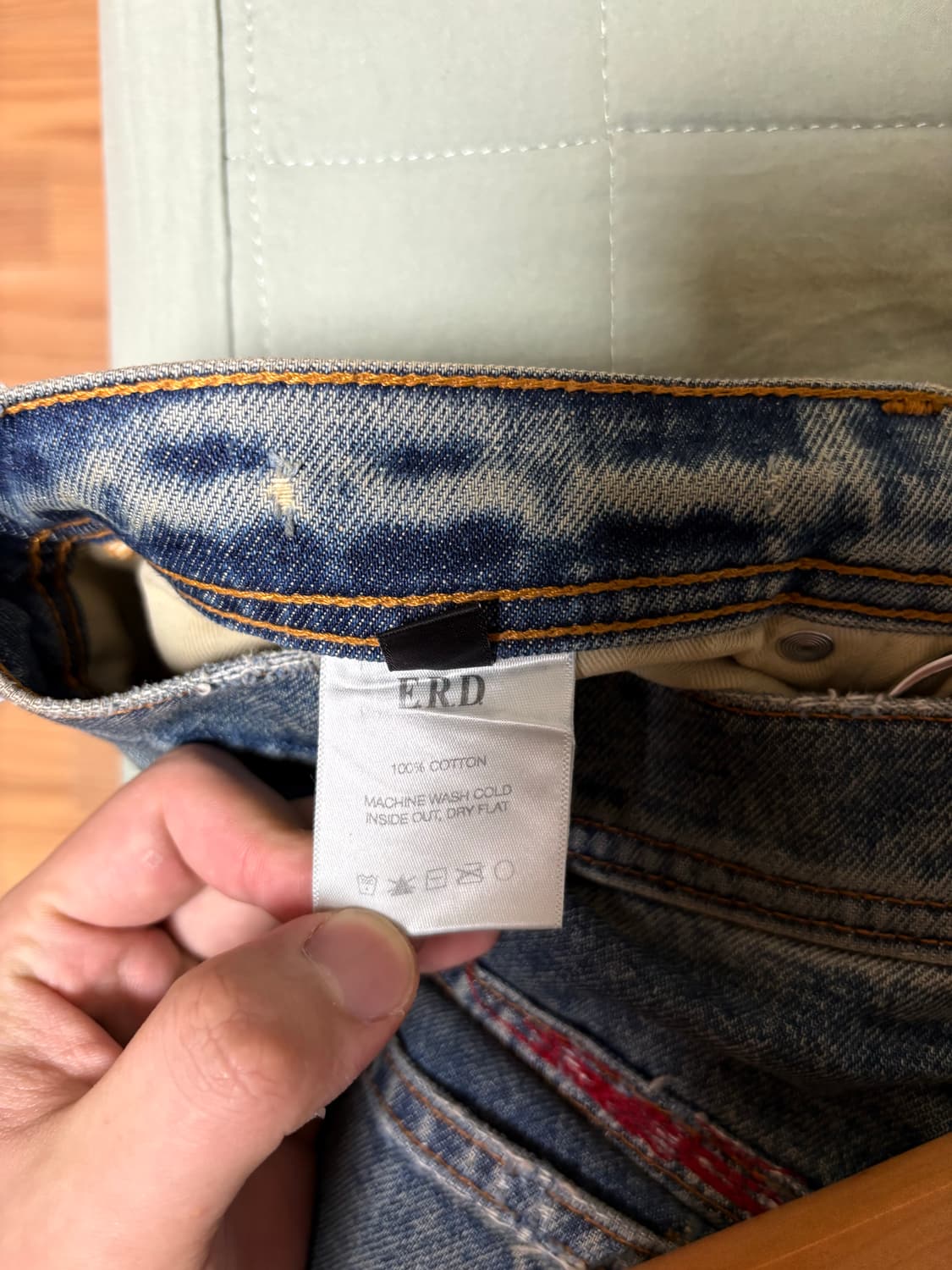 앙팡리쉬데프리메 24fw 코듀로이 패치워크 팬츠 상품이미지5