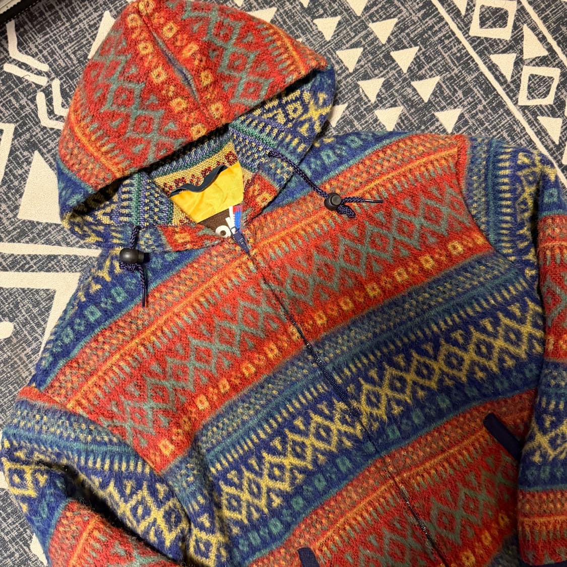 schott 쇼트 패턴 울 후드 자켓 상품이미지2