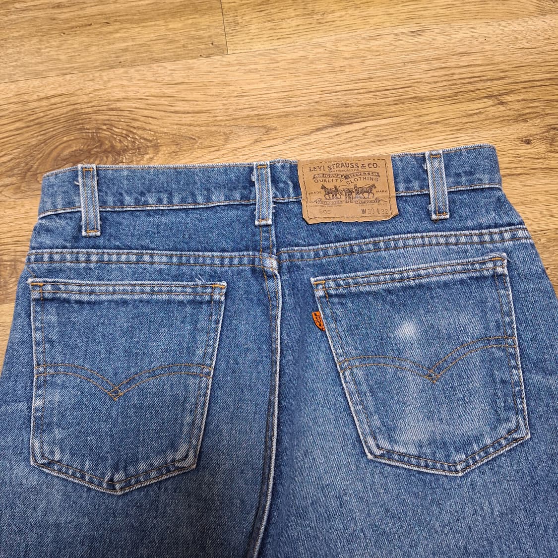 90s 미제 빈티지리바이스 505 오렌지탭 30X32 상품이미지8