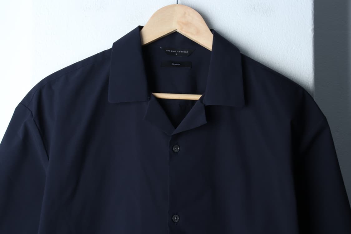 (L-XL) 더니트컴퍼니 반팔 카라 티셔츠 셔츠 남방 네이비-H32747 상품이미지3
