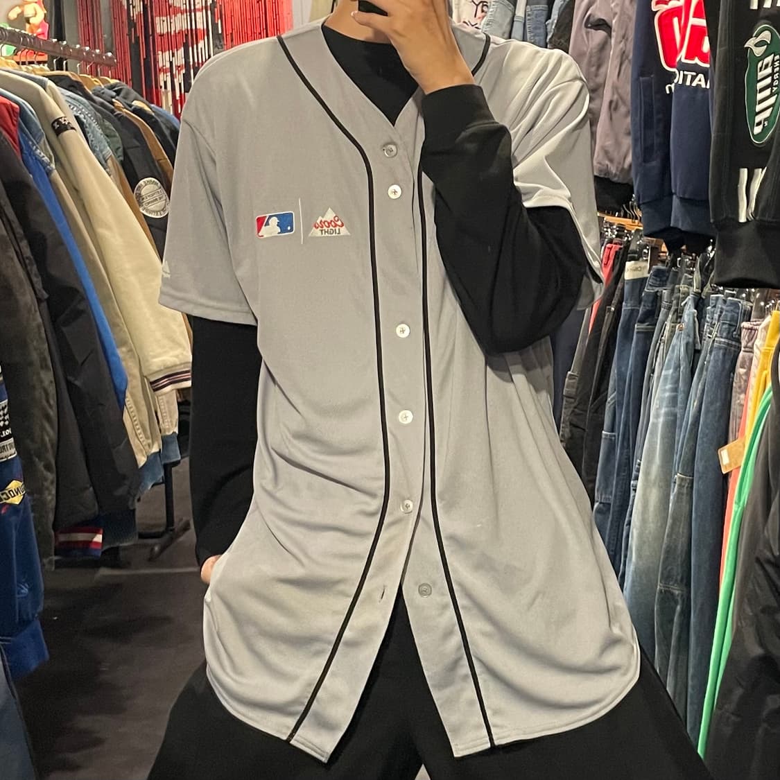 [IM] Majestic 마제스틱 그레이 반팔져지 상품이미지1