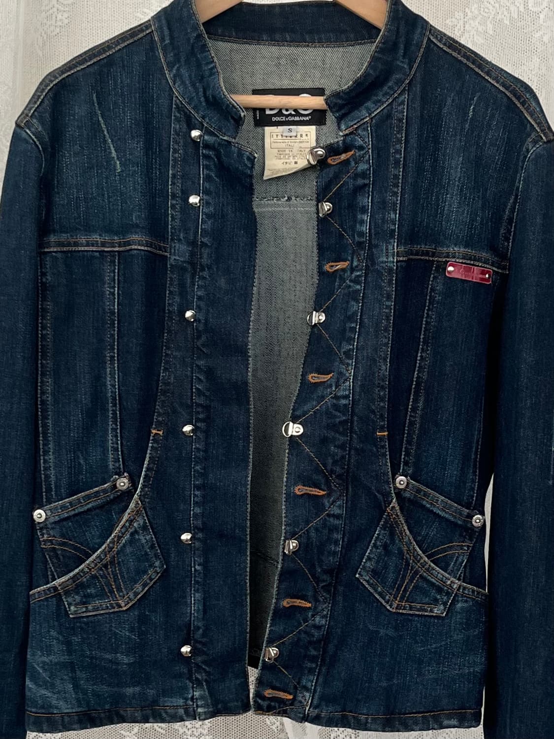 S) 돌체앤가바나 빈티지 데님 자켓 진청 상품이미지3