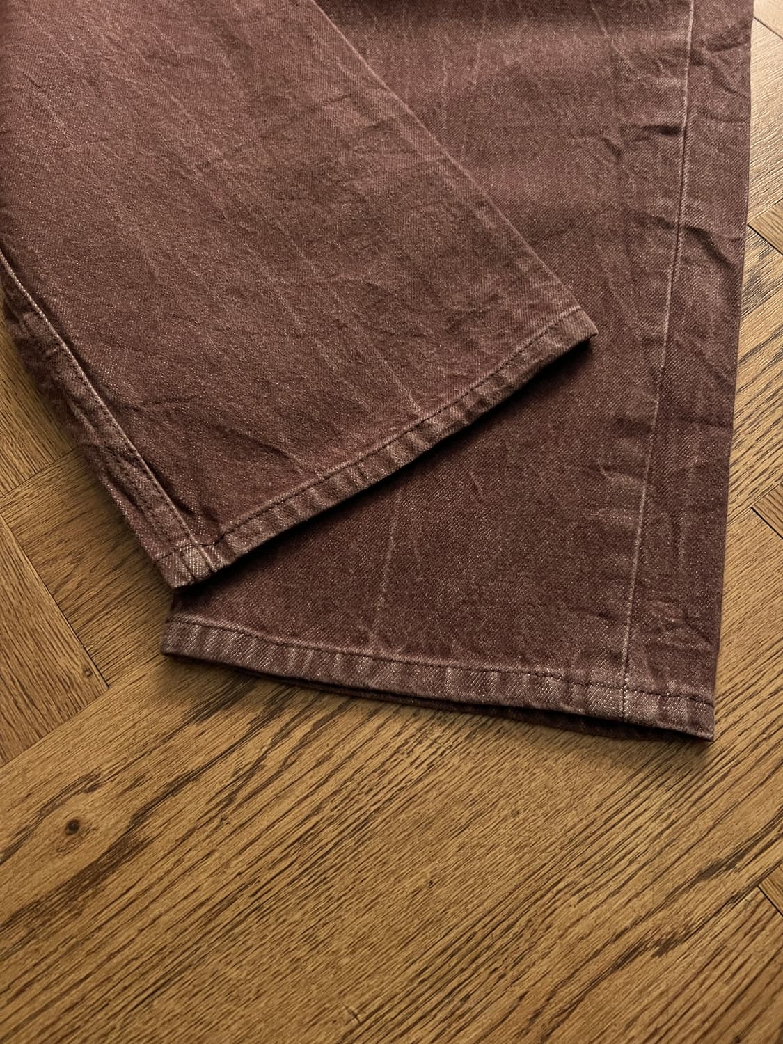 [36]리바이스 501 빈티지 워싱 다크브라운 데님 팬츠 상품이미지4