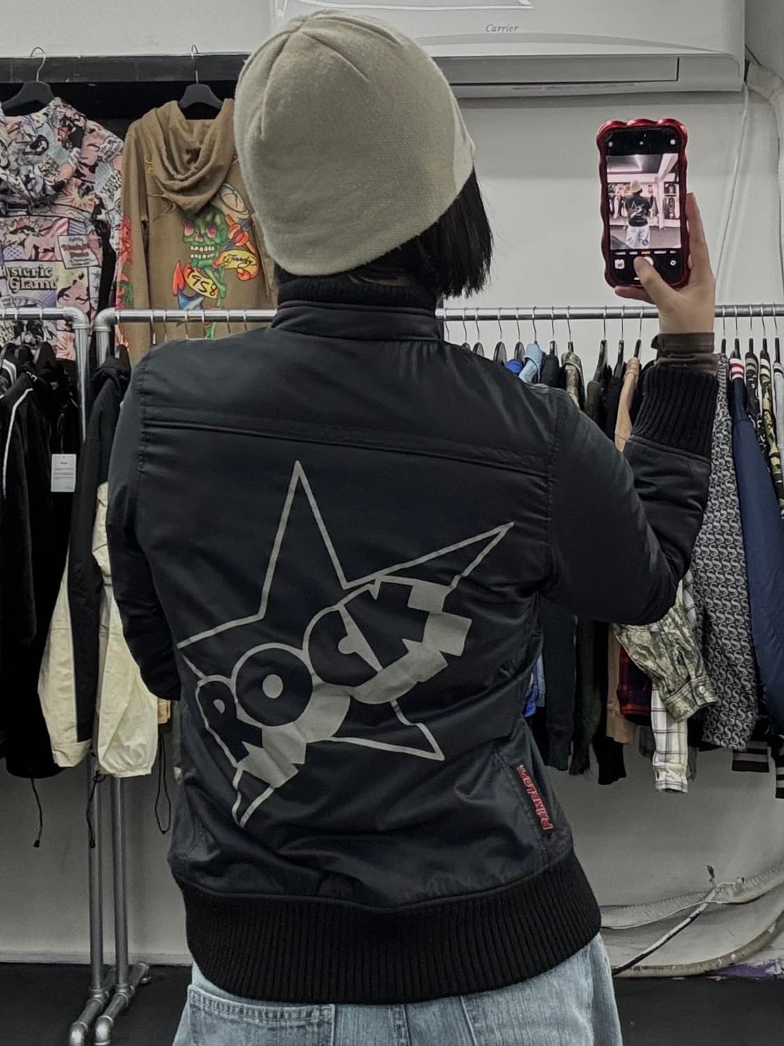 히스테릭 글래머 Rock 네이비 자켓 상품이미지5