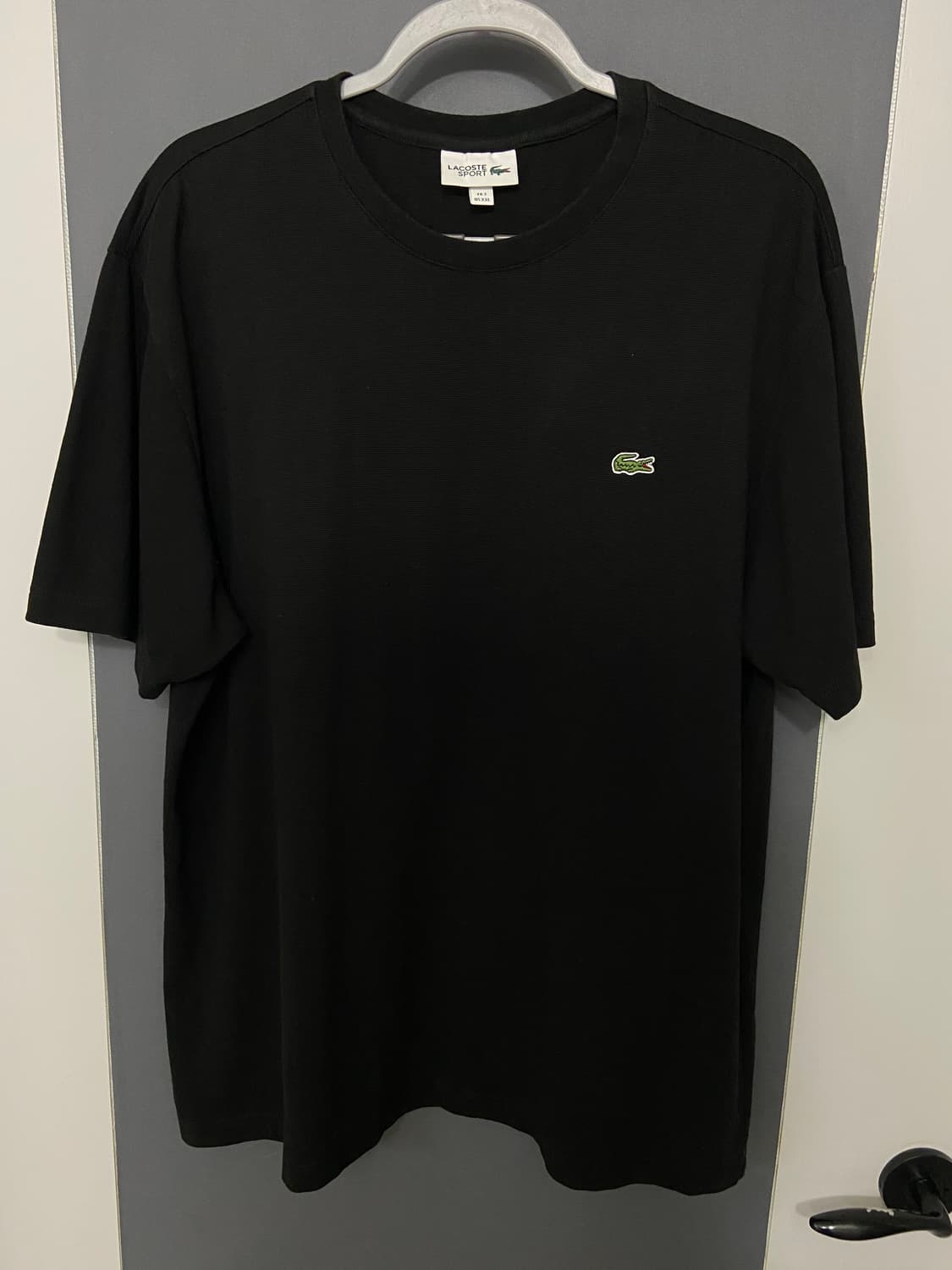 라코스테 라운드 반팔 티셔츠 블랙 2XL 상품이미지1