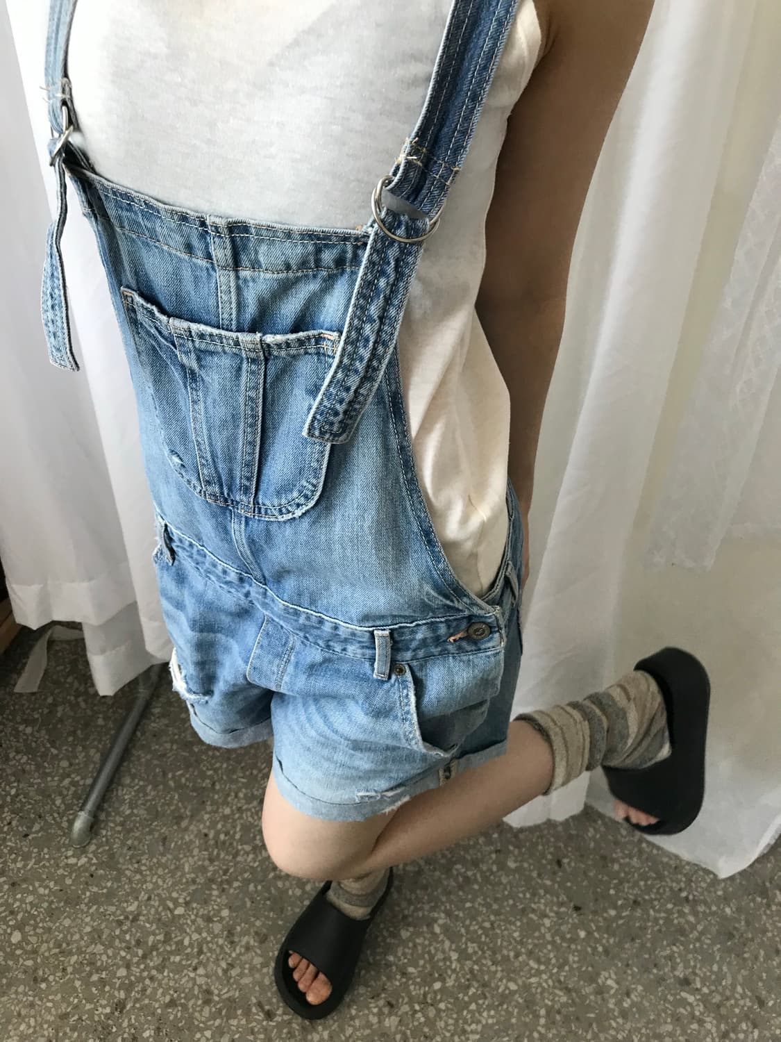 hollister 썸머 데님 오버롤 상품이미지5