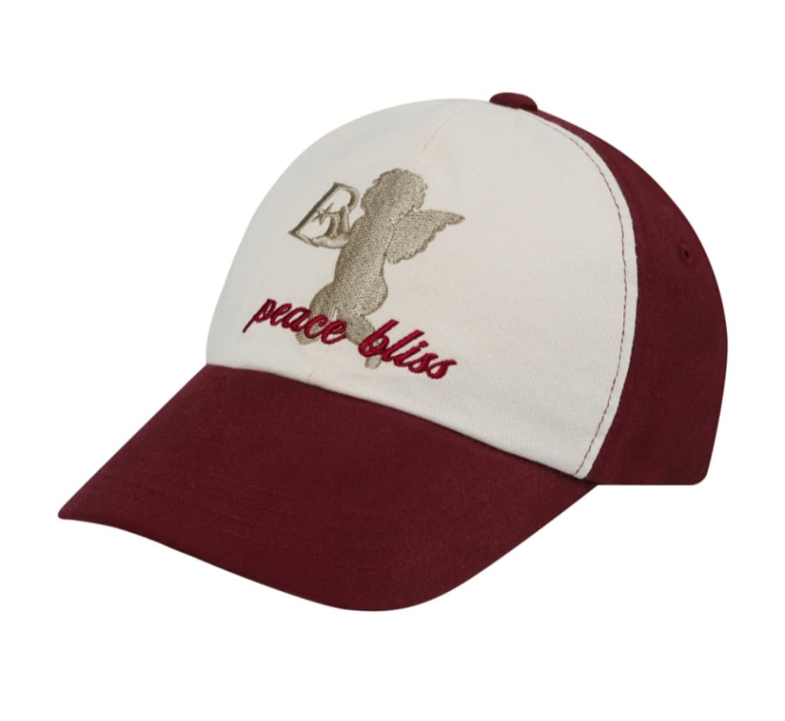 바우프 엔젤 볼캡 모자 버건디 상품이미지1