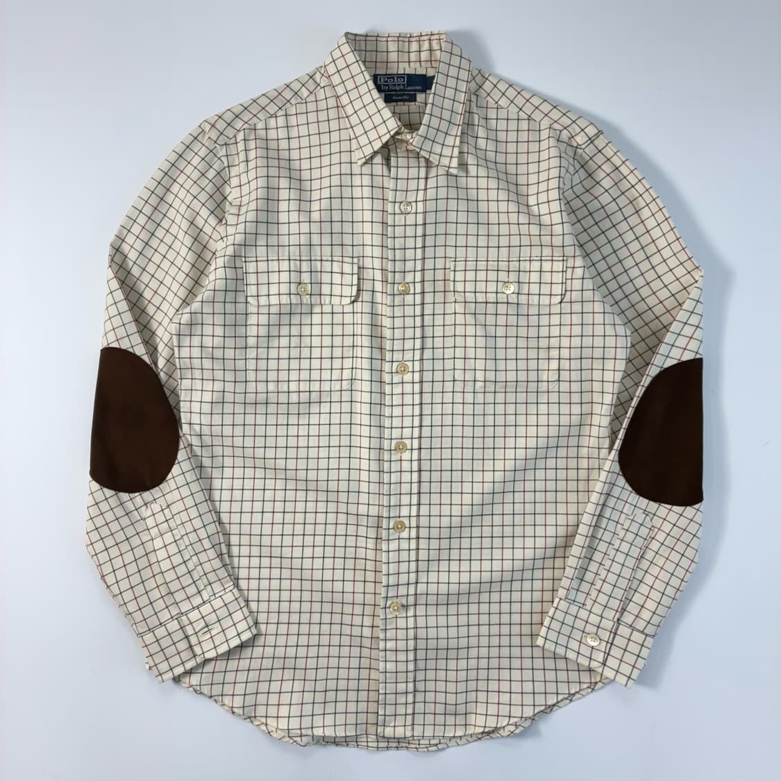 Polo  폴로 랄프로렌 자수 코튼 엘보패치 체크 셔츠   상품이미지1