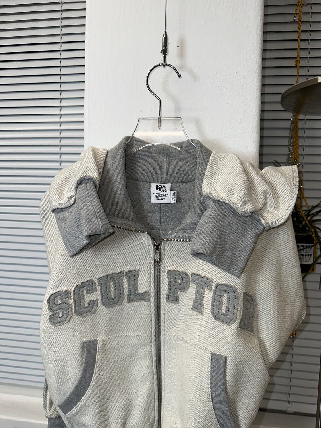 스컬프터 스펠로고 집업 (헤비코튼)os  상품이미지5