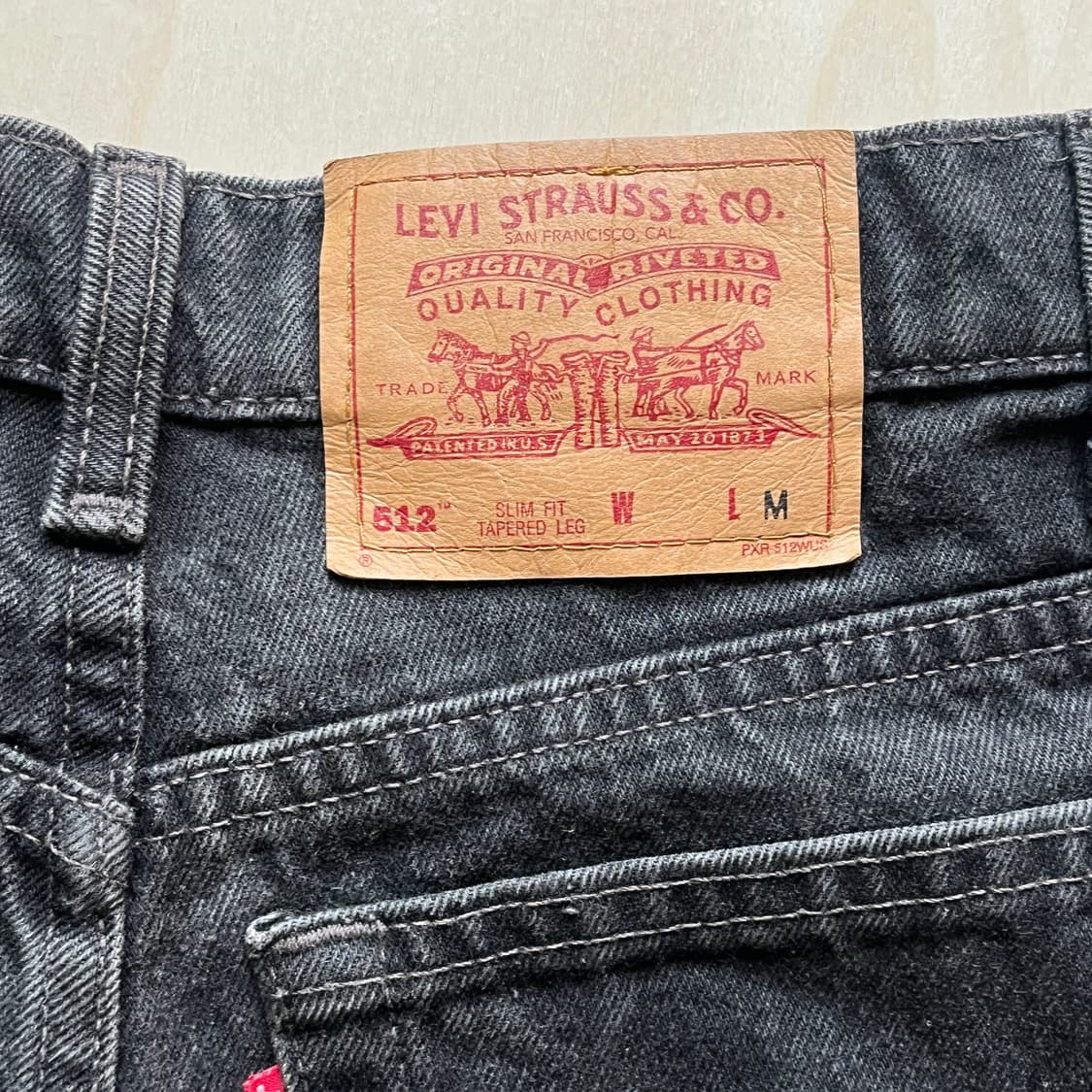 90’s Levi’s 512 Black Denim pants (~27) 상품이미지6