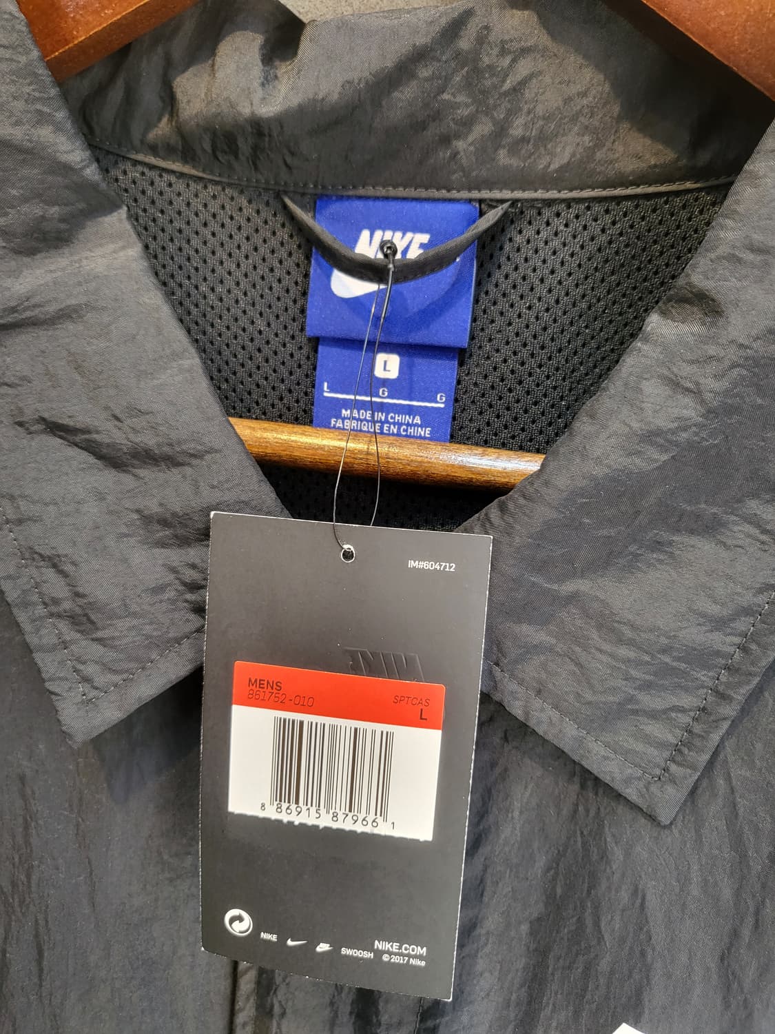 나이키 블랙 코치 자켓 상품이미지2