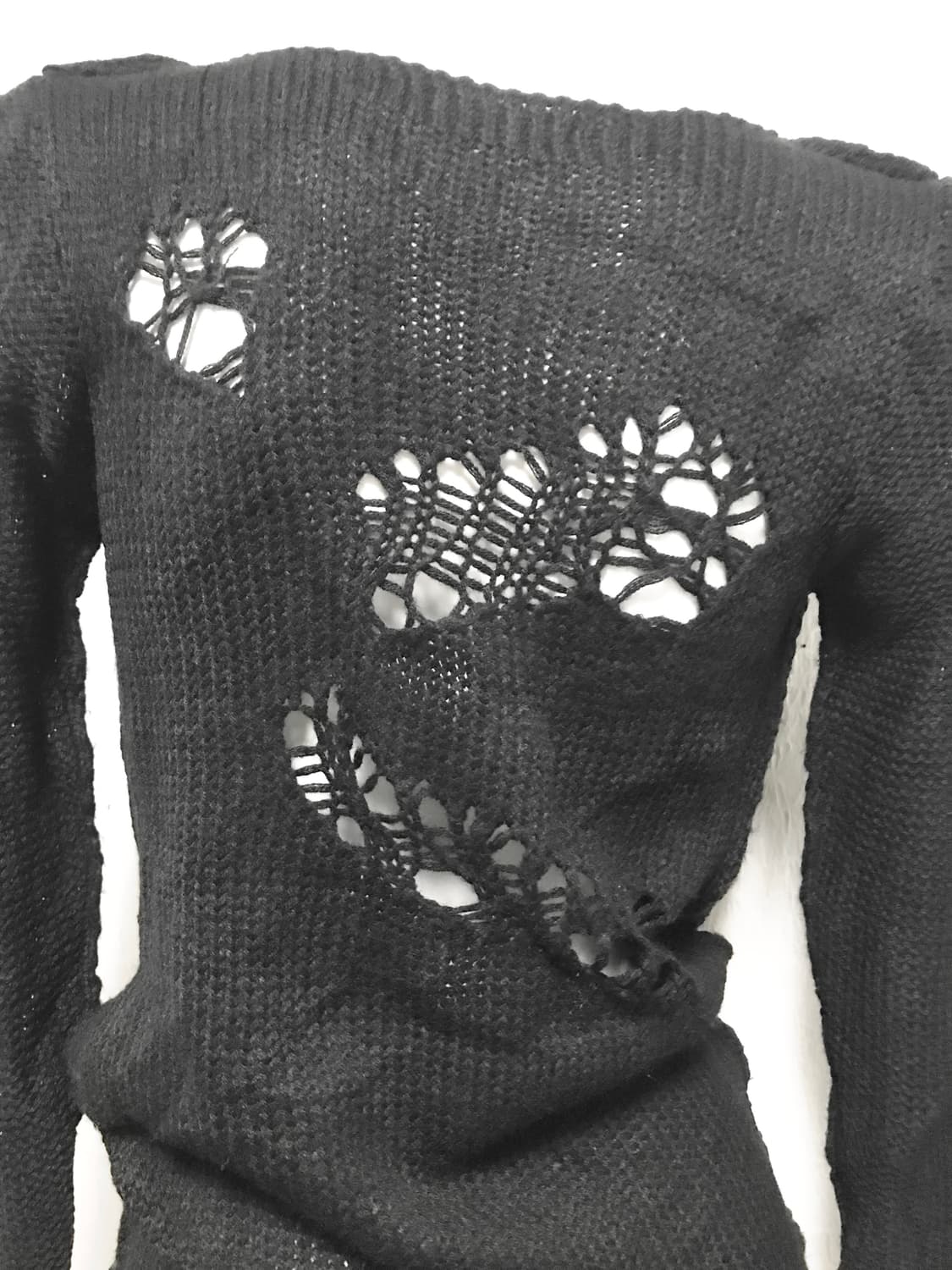 빈티지 고스트오브할렘 드레이프 데미지 니트 원피스 탑 상품이미지7