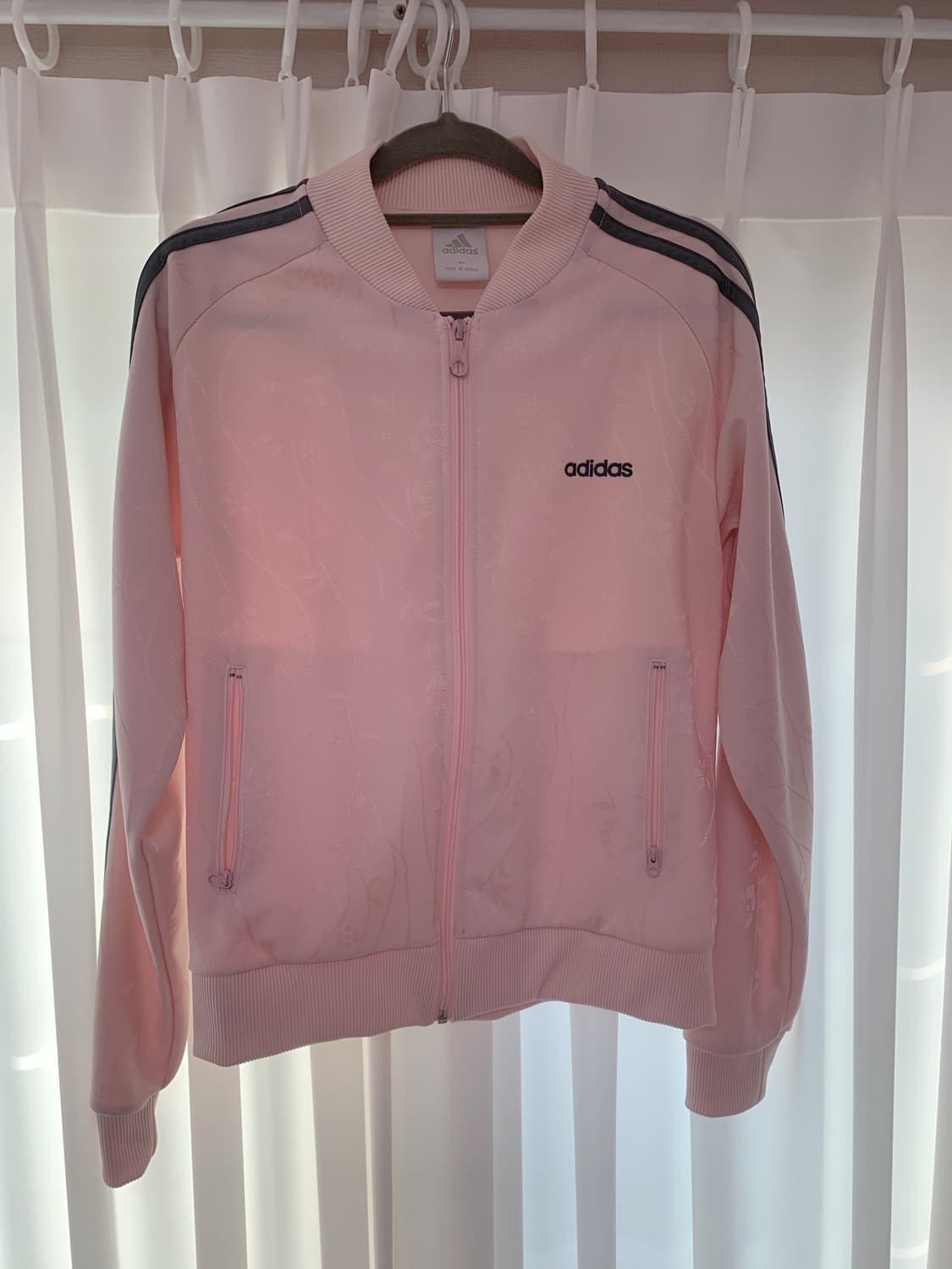 아디다스 회색트랙배색 핑크 져지 상품이미지1