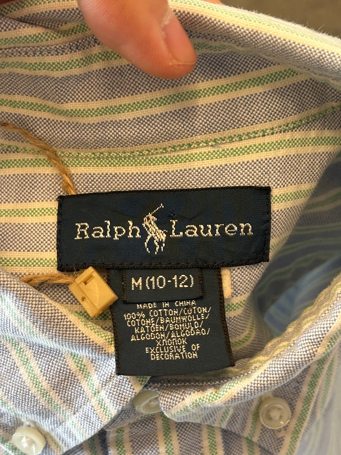 폴로 랄프로렌 스트라이프 셔츠 kids 10-12 상품이미지4