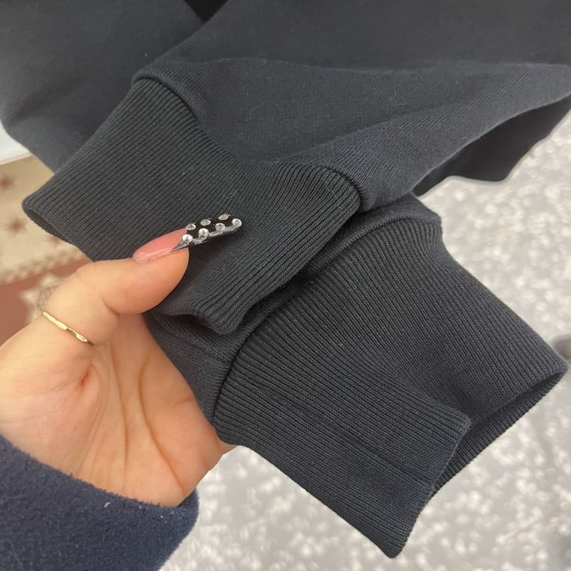 아미 빈티지 캐주얼 스트릿 키치 하트와펜 후드티 S C10466 상품이미지7