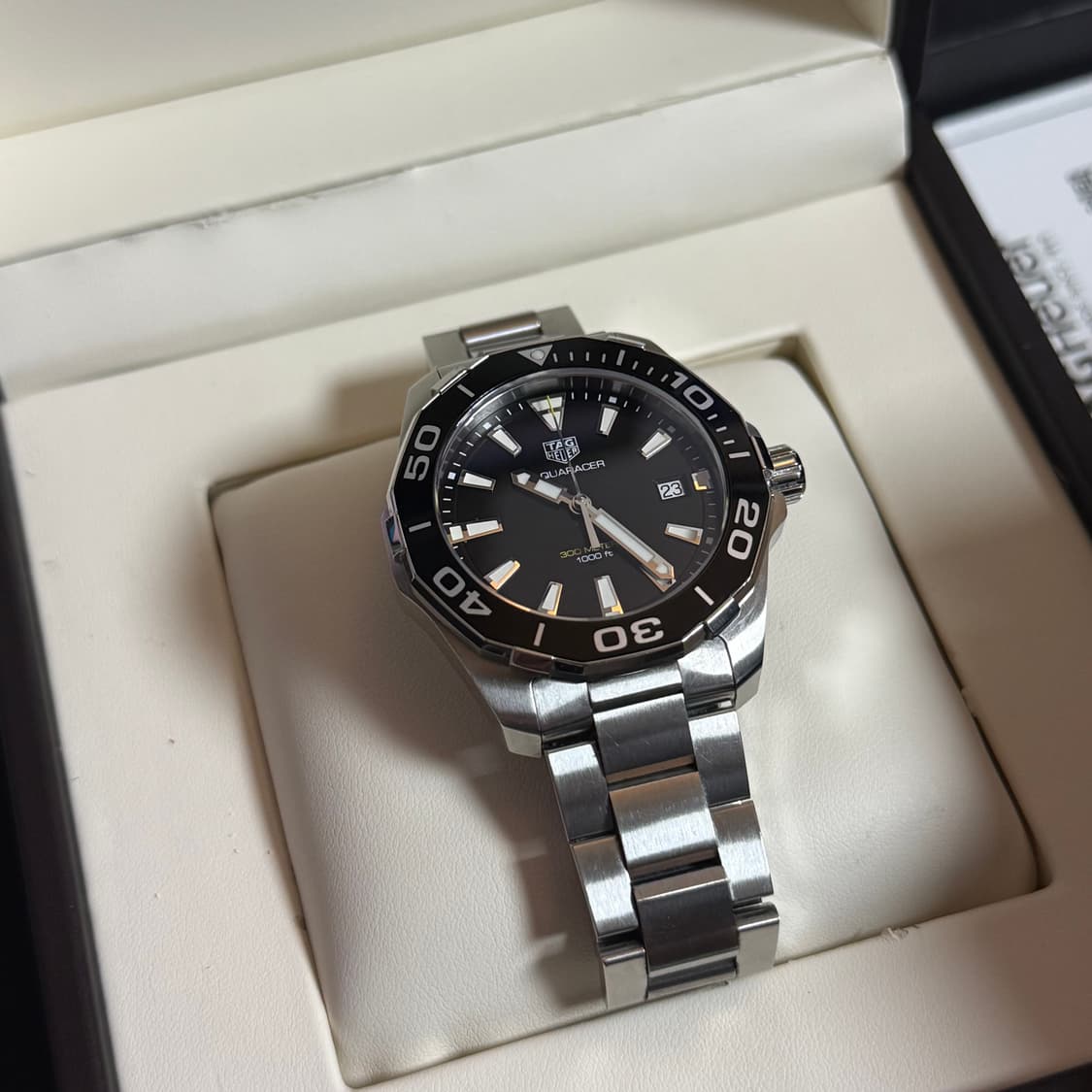 태그호이어 아쿠아레이서 쿼츠 검판 41mm 상품이미지1