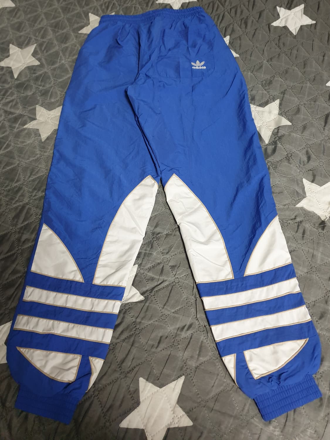 아디다스 파이어버드 빅 트레포일 우븐 트랙 팬츠 블루 (XS) 상품이미지2
