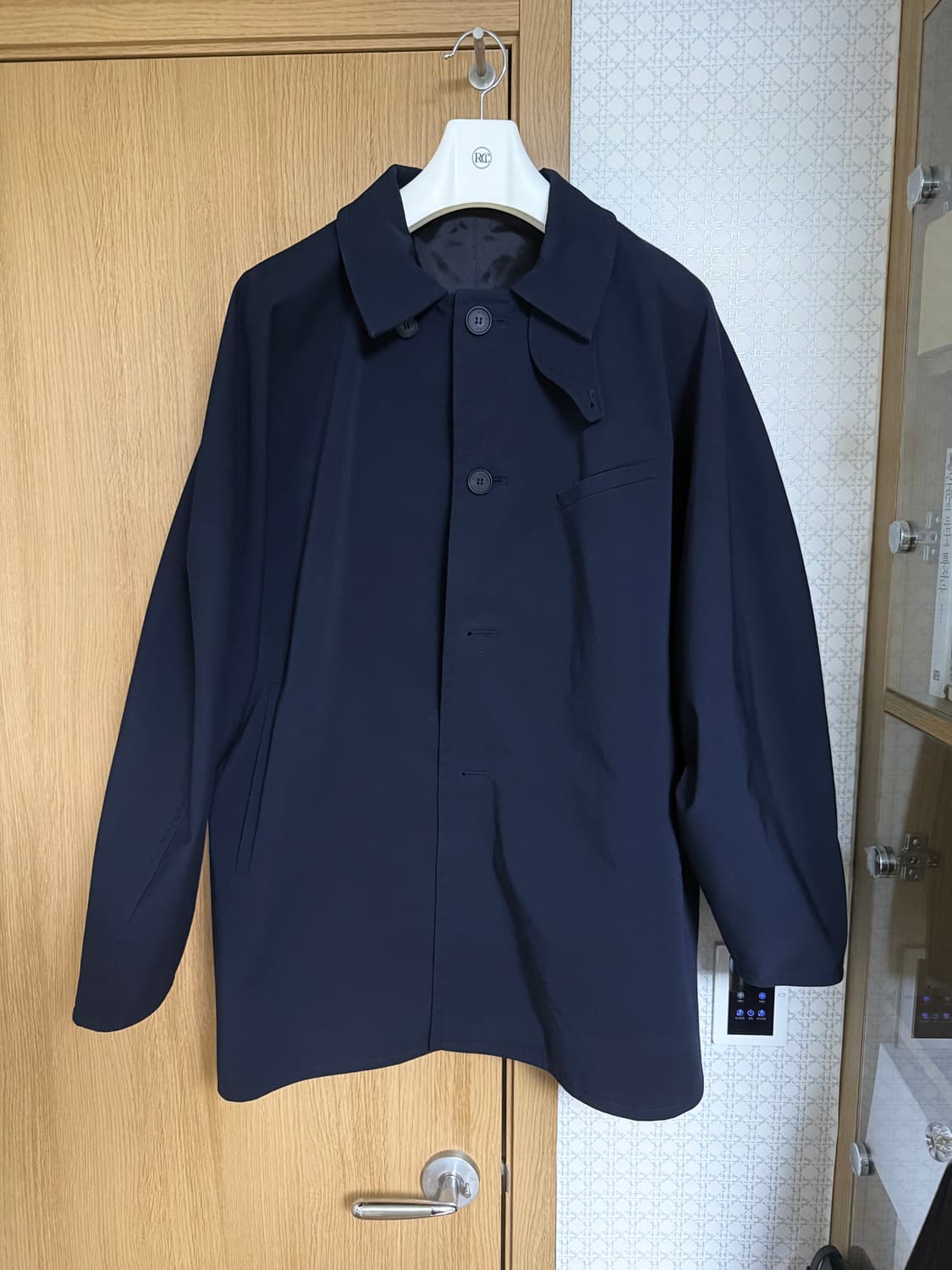 STU 돌먼 하프코트 네이비 L  상품이미지1