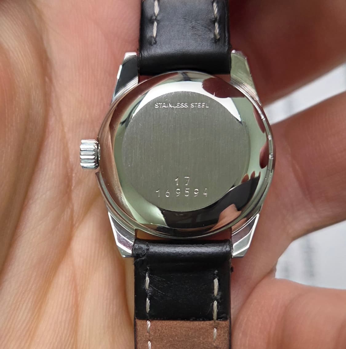 레어] 빈티지 론진 플래그십 실버 로만판 날개로고 수동 메커니컬 여성용 상품이미지7