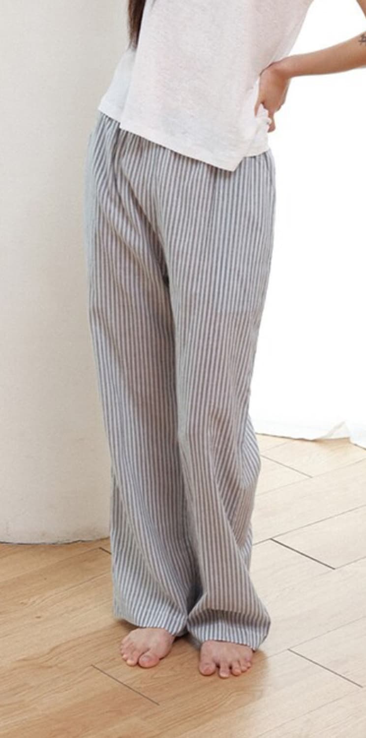 수카 Marine stripe pants 블루 여성용  상품이미지2